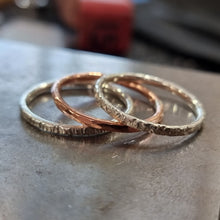 Load image into Gallery viewer, Silversmithing Textured Silver Rings - @Mkz HQ (2nd August 2026)