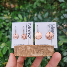 Load image into Gallery viewer, Boobies Round Drop Earrings