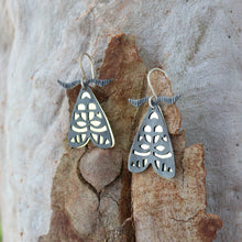 Load image into Gallery viewer, Lydia Lichen Moth Drop Earrings