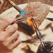 Load image into Gallery viewer, Behind the scenes look of us making GIVE ME WINE ear cuff