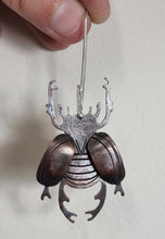 Load image into Gallery viewer, Rhinoceros Beetle Drop Earrings
