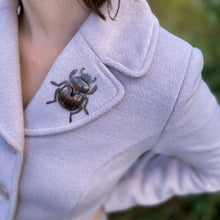 Load image into Gallery viewer, Scarab Beetle Brooch
