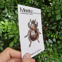 Load image into Gallery viewer, Scarab Beetle Brooch