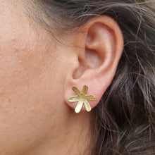 Load image into Gallery viewer, Spider Lily Studs Modelled by Jemica close up