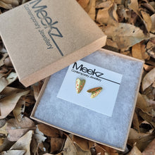 Load image into Gallery viewer, Yellow Tiger Moth Studs