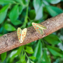 Load image into Gallery viewer, Yellow Tiger Moth Studs