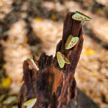 Load image into Gallery viewer, Yellow Tiger Moth Studs