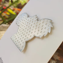 Load image into Gallery viewer, Aluminium Koala Brooch on packaging close up