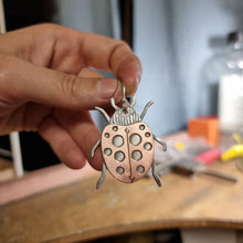 Load image into Gallery viewer, Lady Beetle Drop Earrings