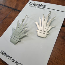 Load image into Gallery viewer, Aloe Vera in Pot Drop Earrings