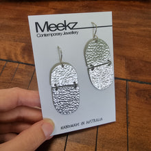 Load image into Gallery viewer, 2 Tier Drop Earrings - Opposite Ovals