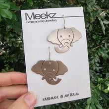 Load image into Gallery viewer, elephant drop earrings