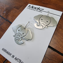 Load image into Gallery viewer, elephant drop earrings