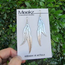 Load image into Gallery viewer, Eucalyptus Leaf w Dots Earrings