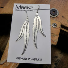 Load image into Gallery viewer, Eucalyptus Leaf Earrings