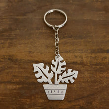 Load image into Gallery viewer, Plant Keychain - Potted Monstera