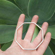 Load image into Gallery viewer, Sterling Silver Octagon Bangles
