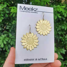 Load image into Gallery viewer, Flower Drop Earrings Sunflowers