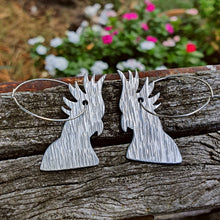 Load image into Gallery viewer, Australiana - Cockatoo Hoop Earrings close up