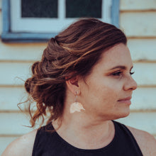 Load image into Gallery viewer, Australiana - Echidna Hoop Earrings Modelled by Erin