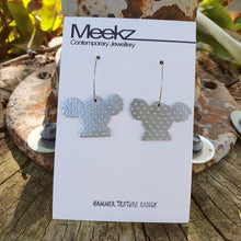 Load image into Gallery viewer, Australiana Koala Hoop Earrings on card