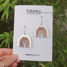 Load image into Gallery viewer, Rainbow Hoop Earrings Aluminium Copper Aluminium