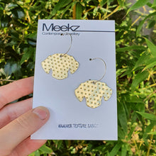 Load image into Gallery viewer, Dachshund dog head hoop earrings on card