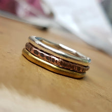 Load image into Gallery viewer, 2mm stacked octagon rings
