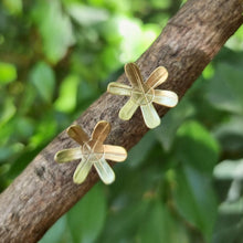 Load image into Gallery viewer, Spider Lily Studs sitting on a branch

