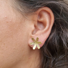 Load image into Gallery viewer, Spider Lily Studs Modelled by Jemica close up
