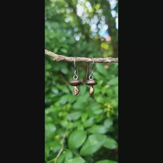 Button Mushroom Drop Earrings Video