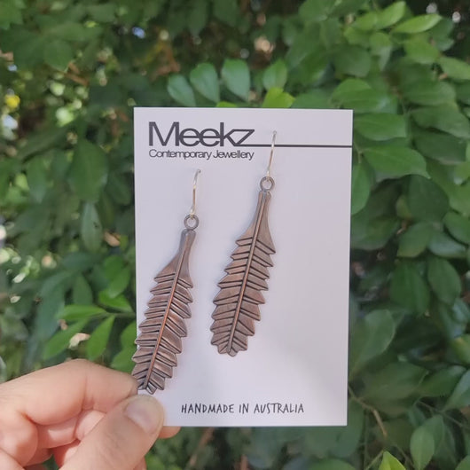 Banksia Serrata Leaf Earrings Video