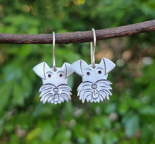 Load image into Gallery viewer, Dog Drop Earrings - Mini Stamped Faces
