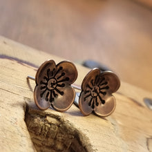 Load image into Gallery viewer, Poppy Stud Earrings side view
