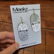 Load image into Gallery viewer, 2 Tier Drop Earrings - Opposite Ovals
