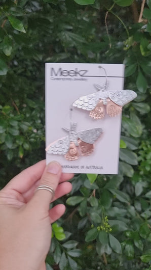 Moth Hoop Earrings Video