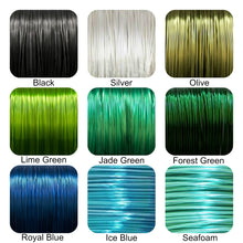 Load image into Gallery viewer, Wrapped Up Wire Colour Chart - Greens and Blues and Black and White
