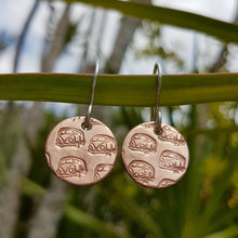 Load image into Gallery viewer, Large Round Drop Earrings - Copper Multi Kombi
