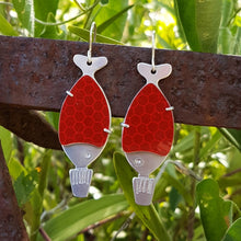 Load image into Gallery viewer, Sushi Soy Fish Drop Earrings - Stop Sign Red Option
