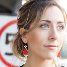 Load image into Gallery viewer, Sushi Soy Fish Drop Earrings - Stop Sign Modelled
