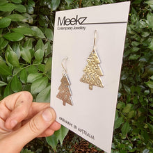 Load image into Gallery viewer, Christmas Tree Aluminium X&#39;s &amp; S&#39;s Drop Earrings
