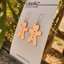 Load image into Gallery viewer, Ginger Bread Men Drop Earring Side View
