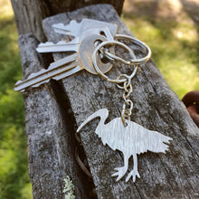 Load image into Gallery viewer, Australiana - Ibis / Bin Chicken Keychain on Keys
