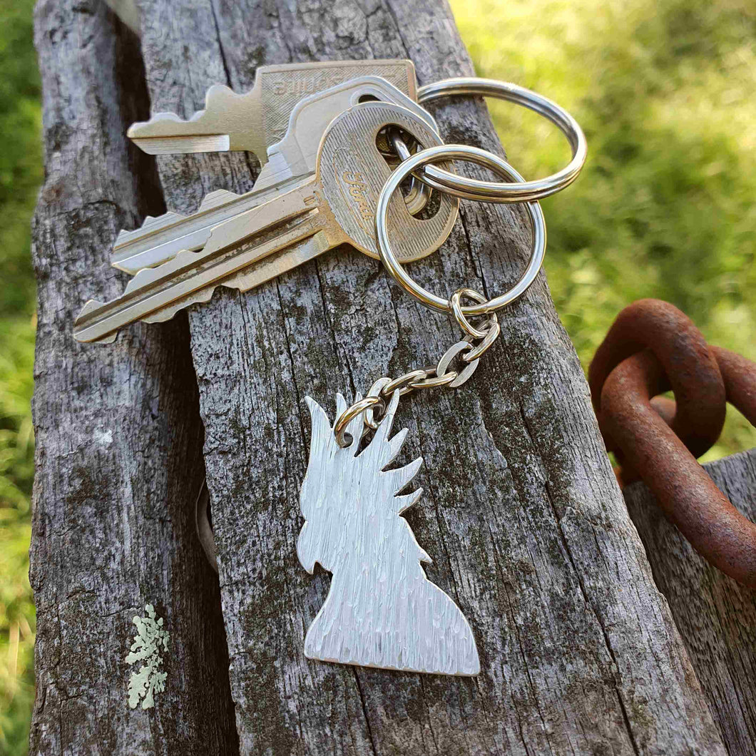 Australiana - Cockatoo Keychain on Keys