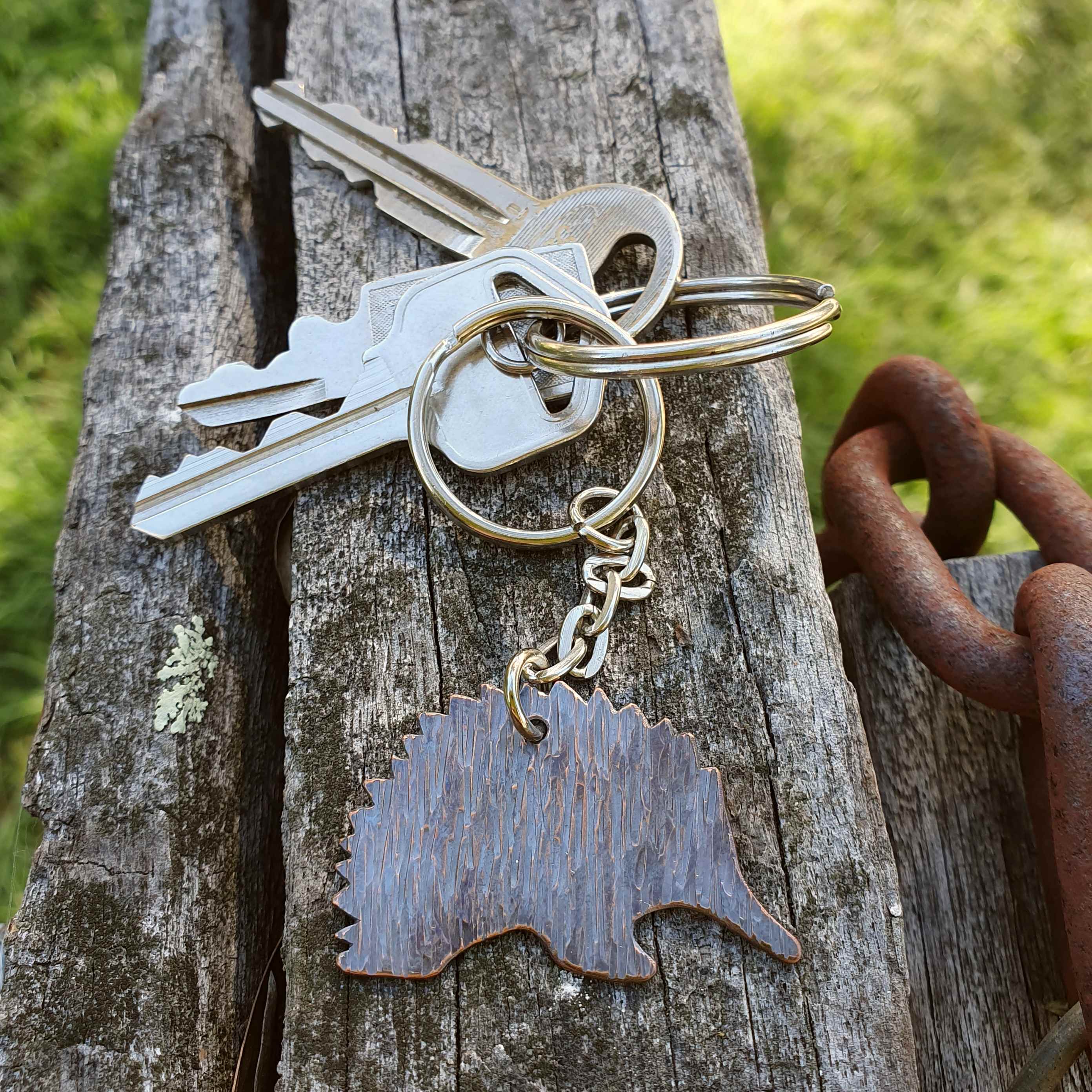 Australiana - Echidna Keychain – Meekz Contemporary Jewellery