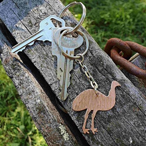 Australiana - Emu Keychain on Keys