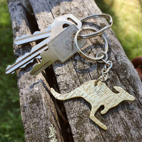 Australiana Kangaroo Keychain on Keys