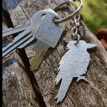 Load image into Gallery viewer, Australiana Kookaburra Keychain on keys
