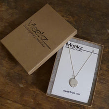Load image into Gallery viewer, Round 18mm Necklace Sterling Silver S stamped in box packaged
